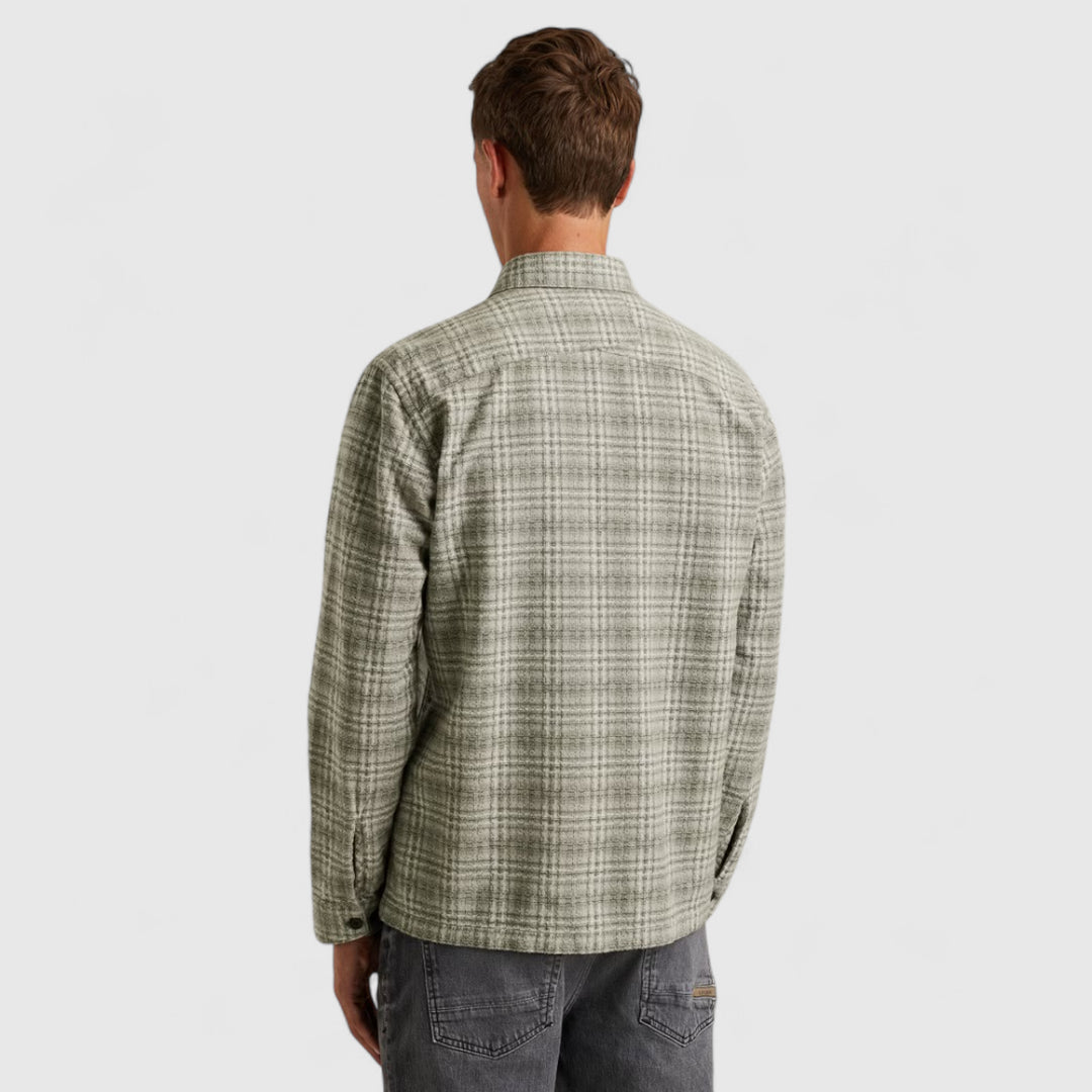 CSI2510252-9031 Cast Iron Shirt Dobby Yarn Dyed Check Drizzle