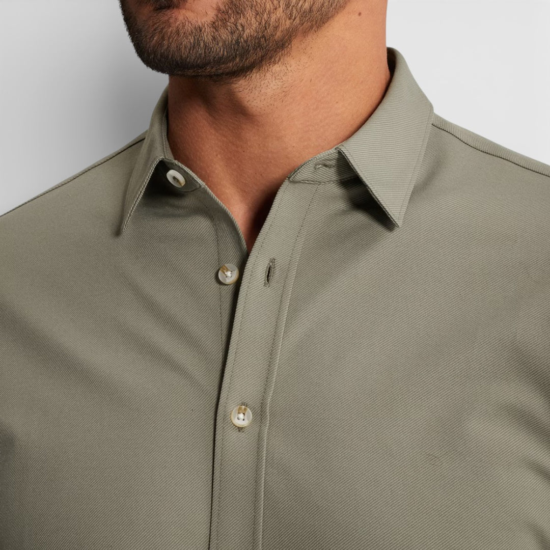 CSI2602200-6478 Cast iron Shirt Twill Jersey 2 Tone Dried Sage