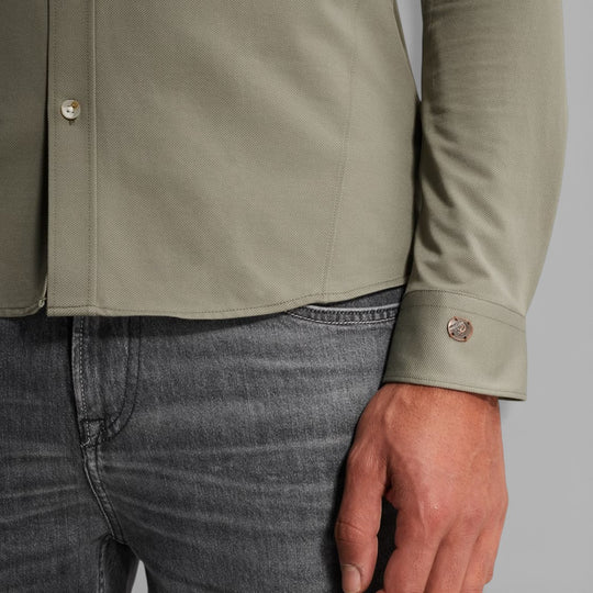 CSI2602200-6478 Cast iron Shirt Twill Jersey 2 Tone Dried Sage