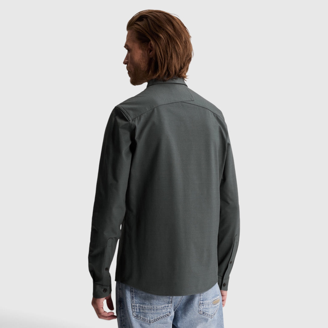 CSI2610250-9076 Cast Iron Overhemd Twill Jersey Dark Slate / Donkergrijs