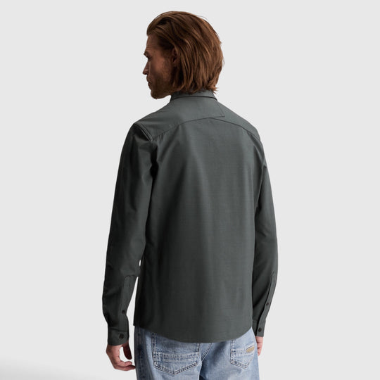 CSI2610250-9076 Cast Iron Overhemd Twill Jersey Dark Slate / Donkergrijs