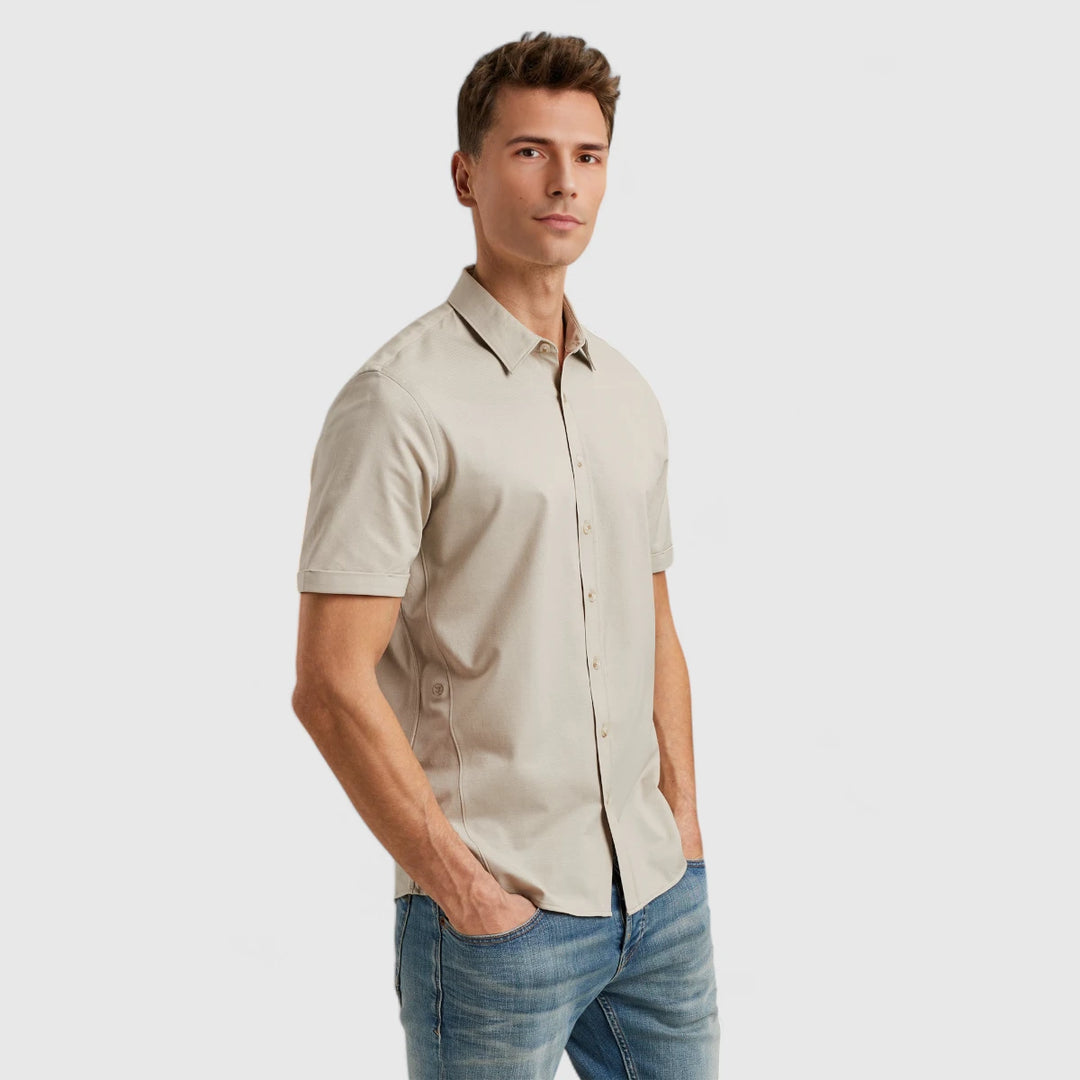 CSIS2504270-7014 Cast Iron Shirt Twill Jersey 2 Tone Silver Birch
