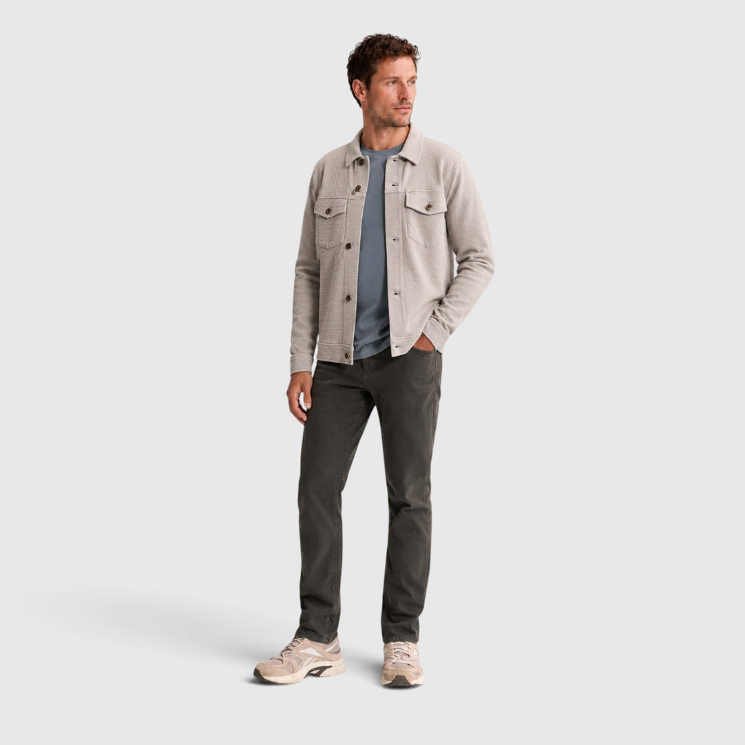 Cast Iron Overshirt Sweat Jacket Trucker Look