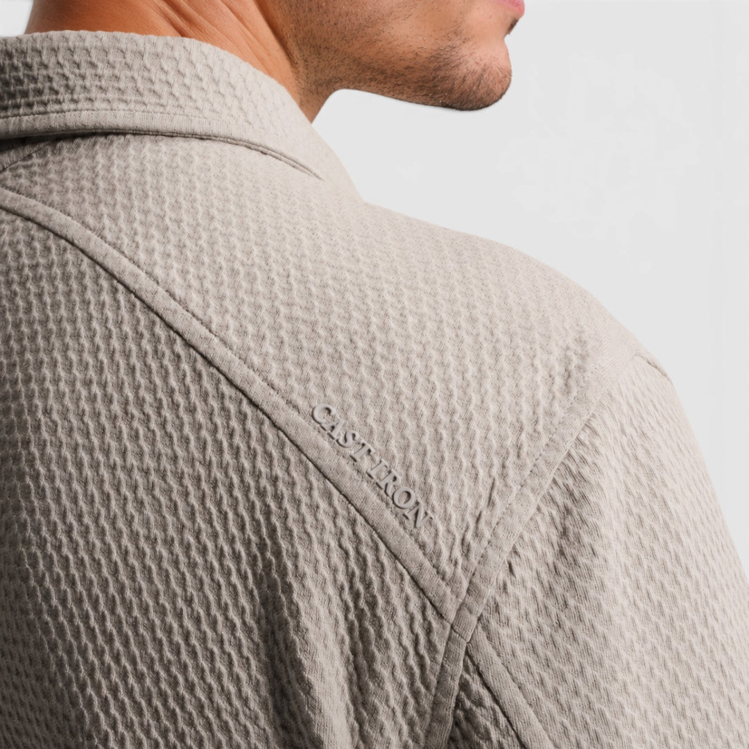 Cast Iron Overshirt Sweat Jacket Trucker Look