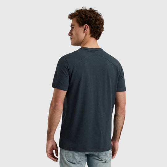 ctss2402550-5113 round neck organic cotton slub cast iron t-shirt back