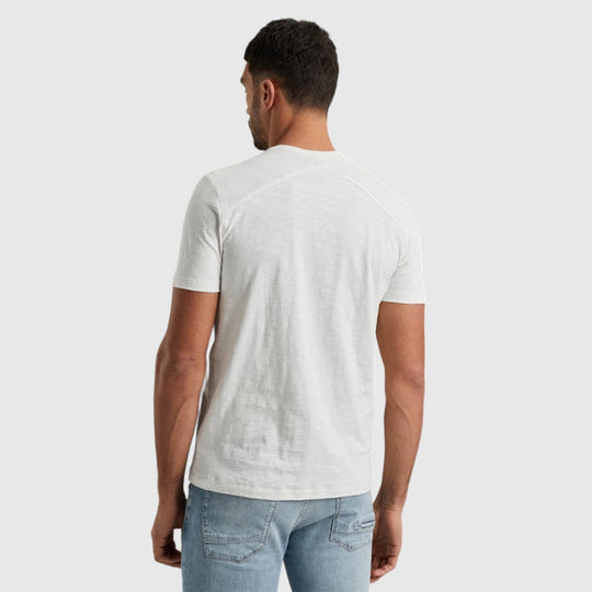 Cast Iron Short Sleeve Round Neck Organic Cotton Slub T-Shirts
