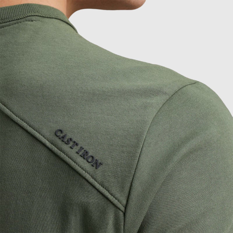 ctss2402552-6495 round neck heavy jersey regular fit cast iron t-shirt crop4
