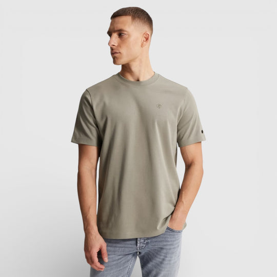 CTSS2602510-6478 Cast Iron Crewneck Regular Fit Interlock Dried Sage / Khaki