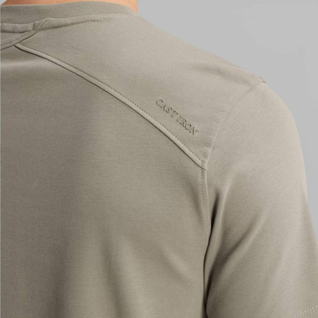 CTSS2602510-6478 Cast Iron Crewneck Regular Fit Interlock Dried Sage / Khaki