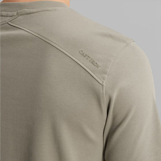 CTSS2602510-6478 Cast Iron Crewneck Regular Fit Interlock Dried Sage / Khaki