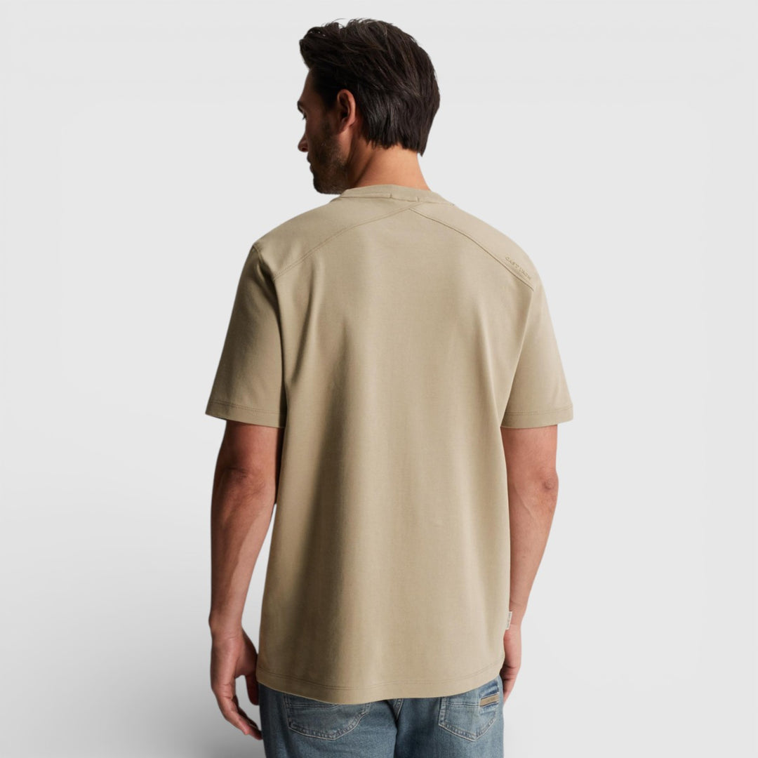 CTSS2603560-8023 Cast Iron Crewneck Regular Fit Interlock Amuminum / Bruin