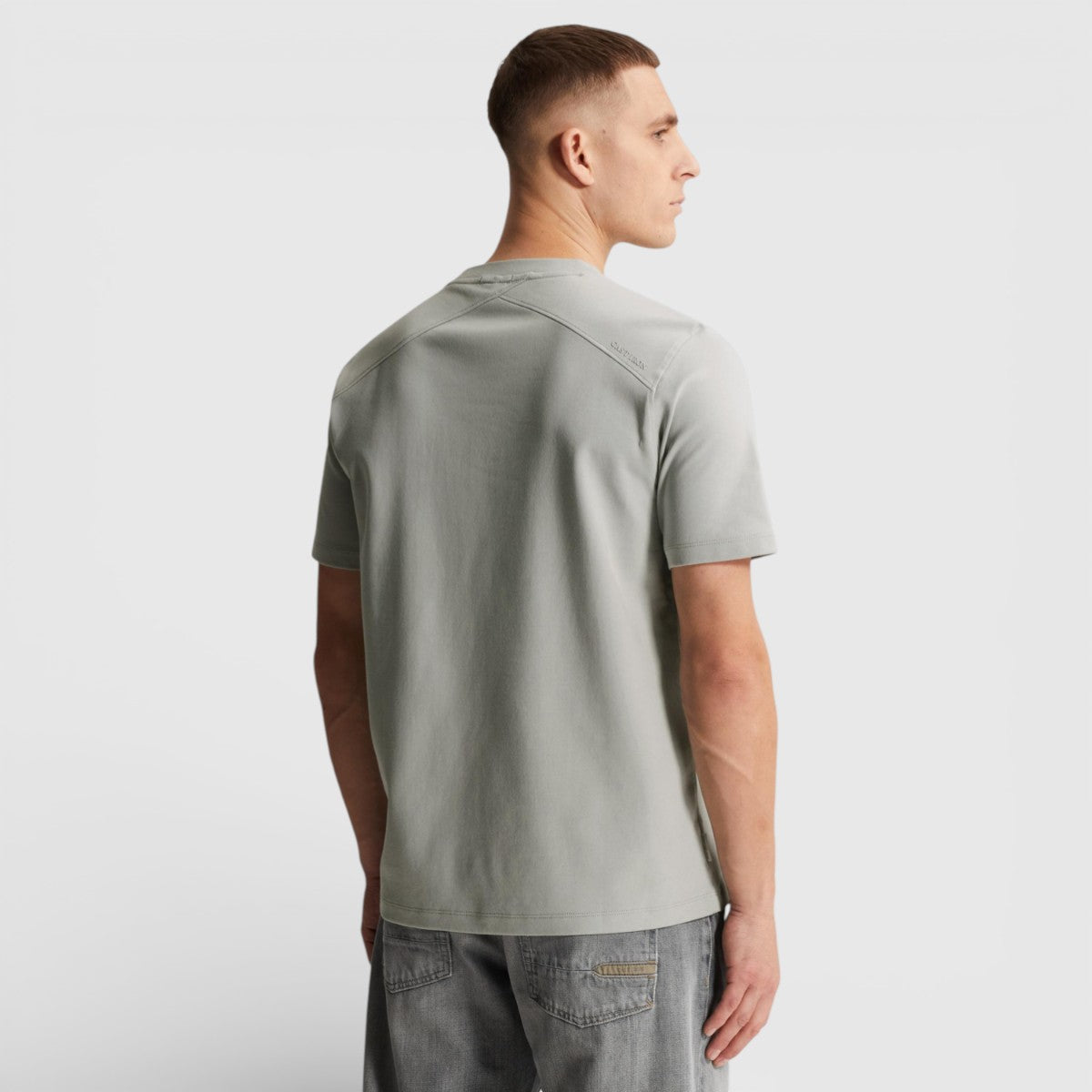 CTSS2603560-9105 Cast Iron Crewneck Regular Fit Interlock Grey