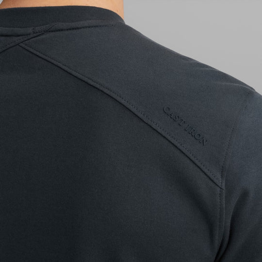 CTSS650001-5442 Cast Iron Crewneck Regular Fit Interlock Sea Storm / Blauw