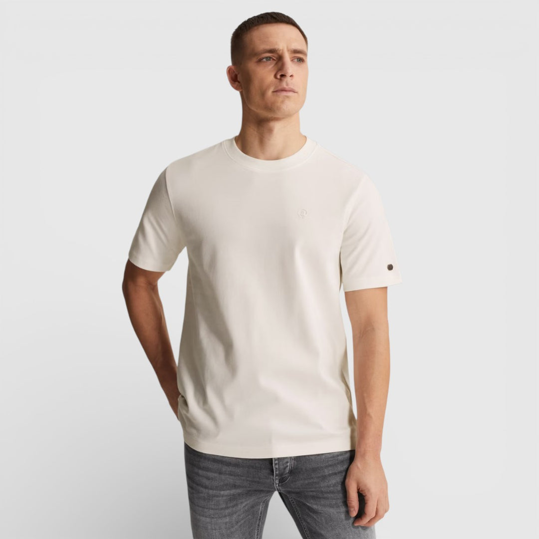 CTSS650001-7002 Cast Iron Crewneck Regular Fit Interlock Snow White / Wit