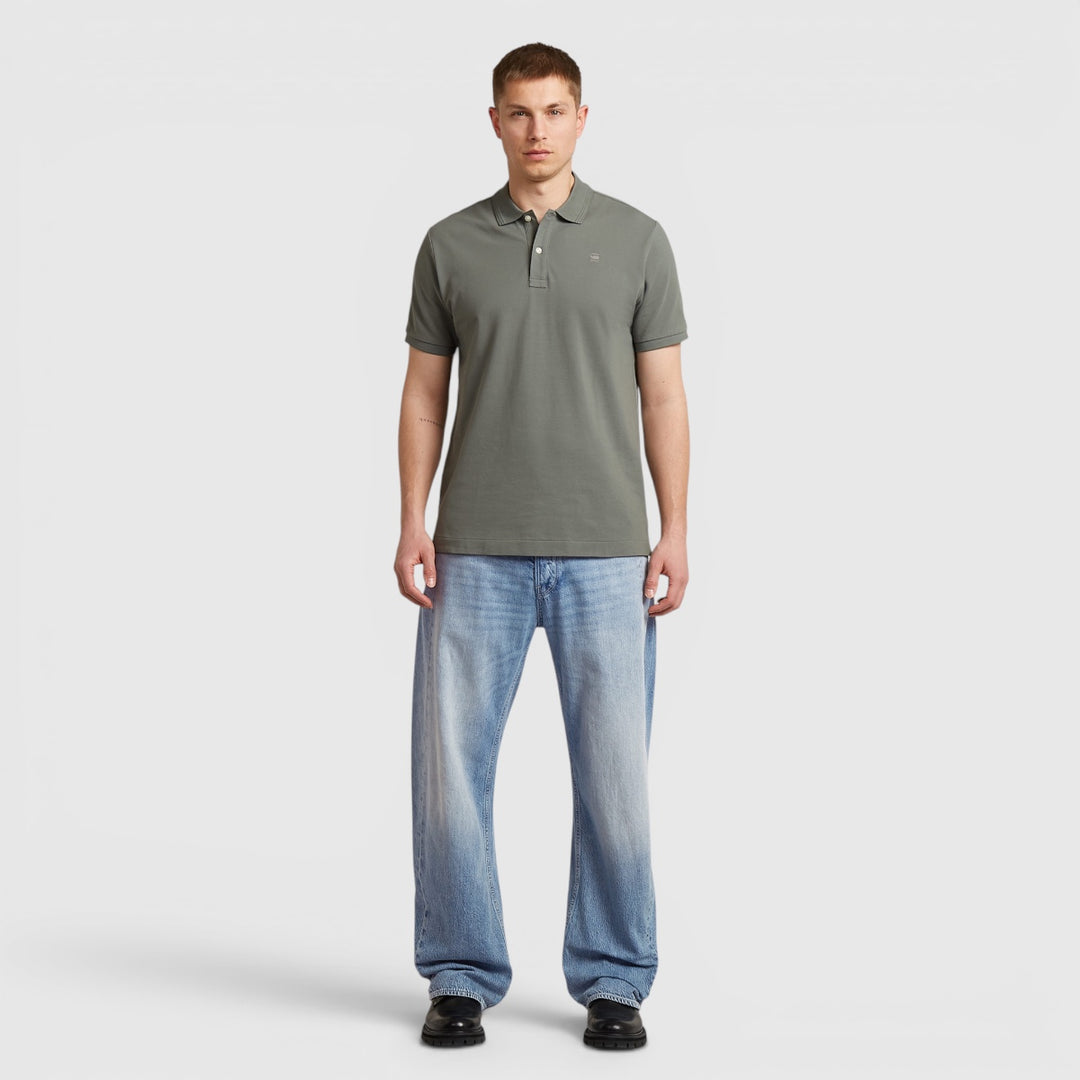 D11595-5864-722 G-Star Dunda slim polo Orphus / Groen
