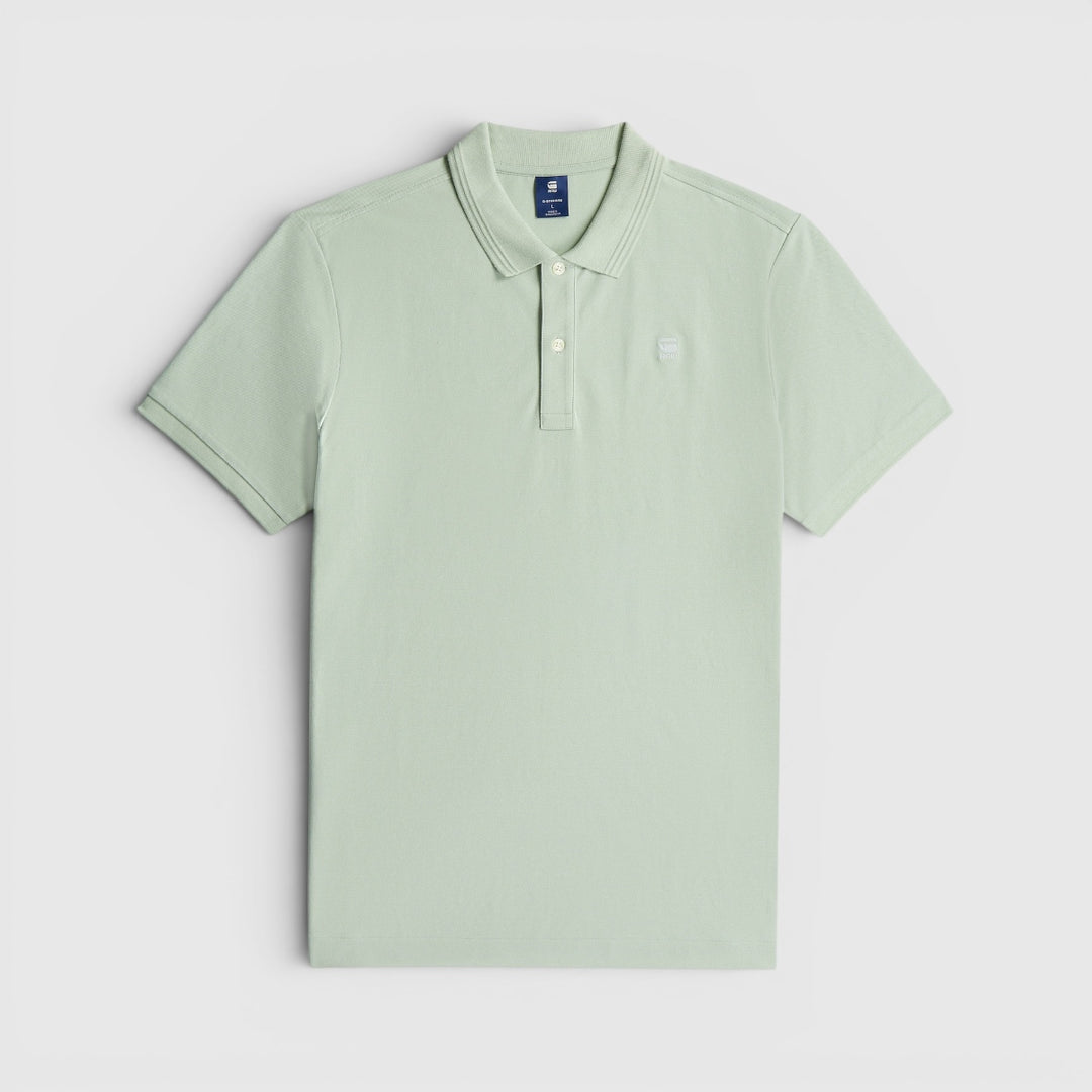 D11595-5864-C199 G-Star Dunda slim polo Pale Green / Groen