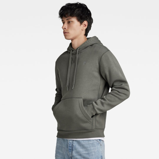 d16121-c235-1260 premium core hooded sweater g-star sweater gs grey crop