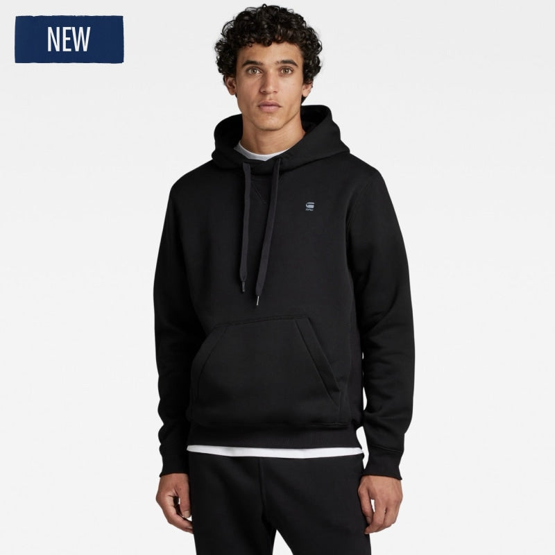 d16121-c235-6484 premium core hooded sweater g-star sweater dark black front