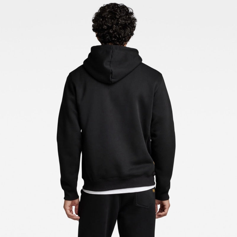 d16121-c235-6484 premium core hooded sweater g-star sweater dark black  back