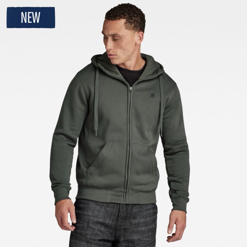 d16122-c235-996 premium core hooded zip sweater g-star sweater graphite