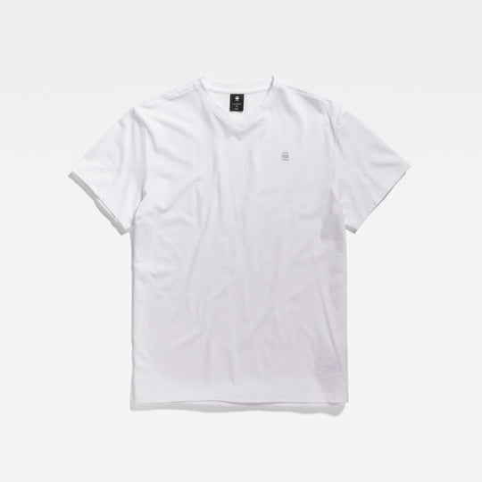 d16412-336-110 t-shirt base v-neck g-star t-shirt white crop3