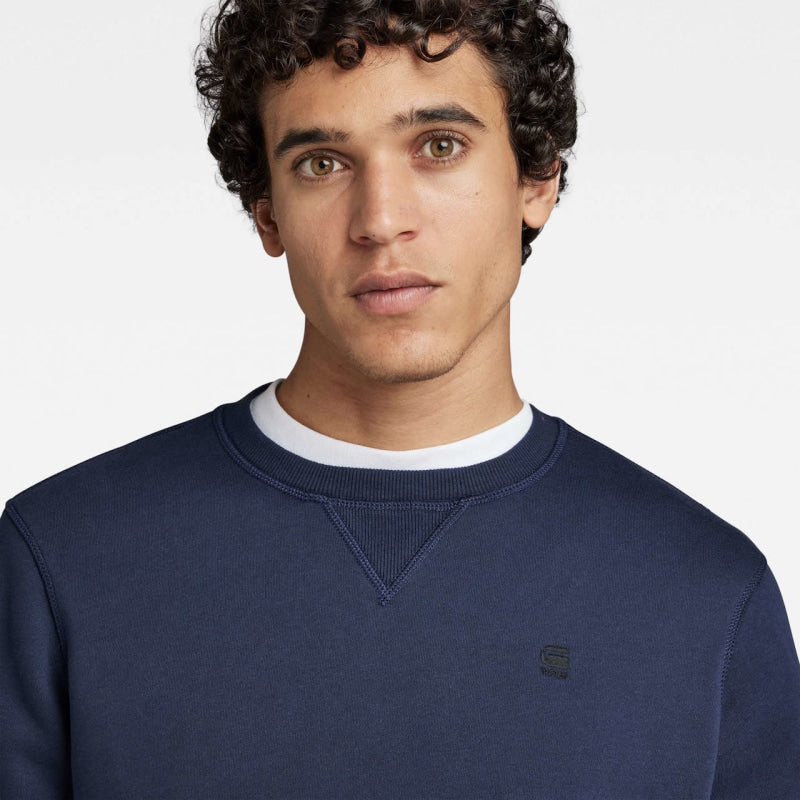 d16917-c235-6067 premium core sweater g-star sweater sartho blue crop2