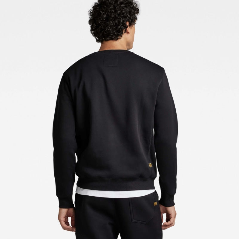 d16917-c235-6484 premium core sweater g-star sweater dark black back