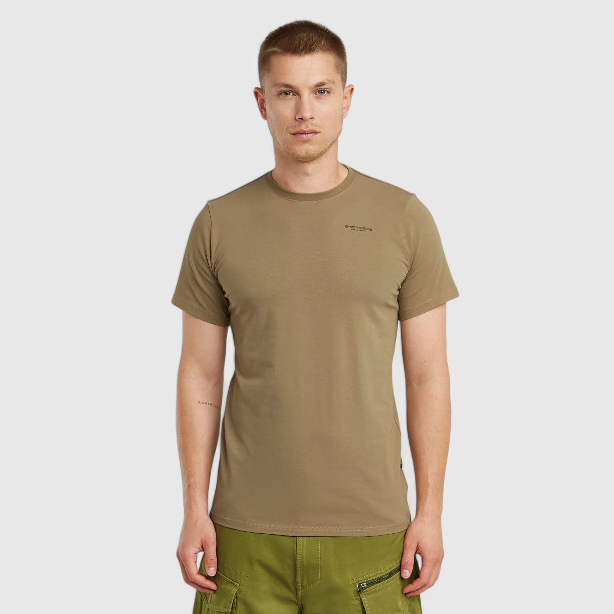 D19070-C723-6057 G-star T-Shirt Slim Base Round Neck Ensis Green