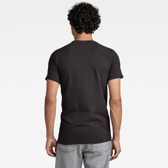 G-Star T-Shirt Slim Base Round Neck T-Shirtsd19070-c723-6484 t-shirt slim base round neck g-star t-shirt dark black back
