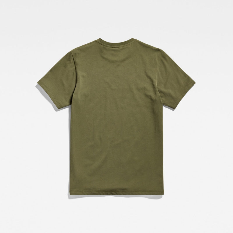d19070-c723-b230 t-shirt slim base round neck g-star t-shirt olive crop4