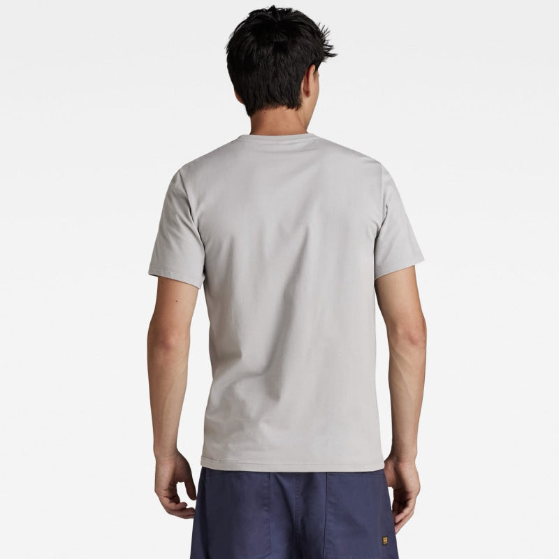 d19070-c723-g276 t-shirt slim base round neck g-star t-shirt grey back