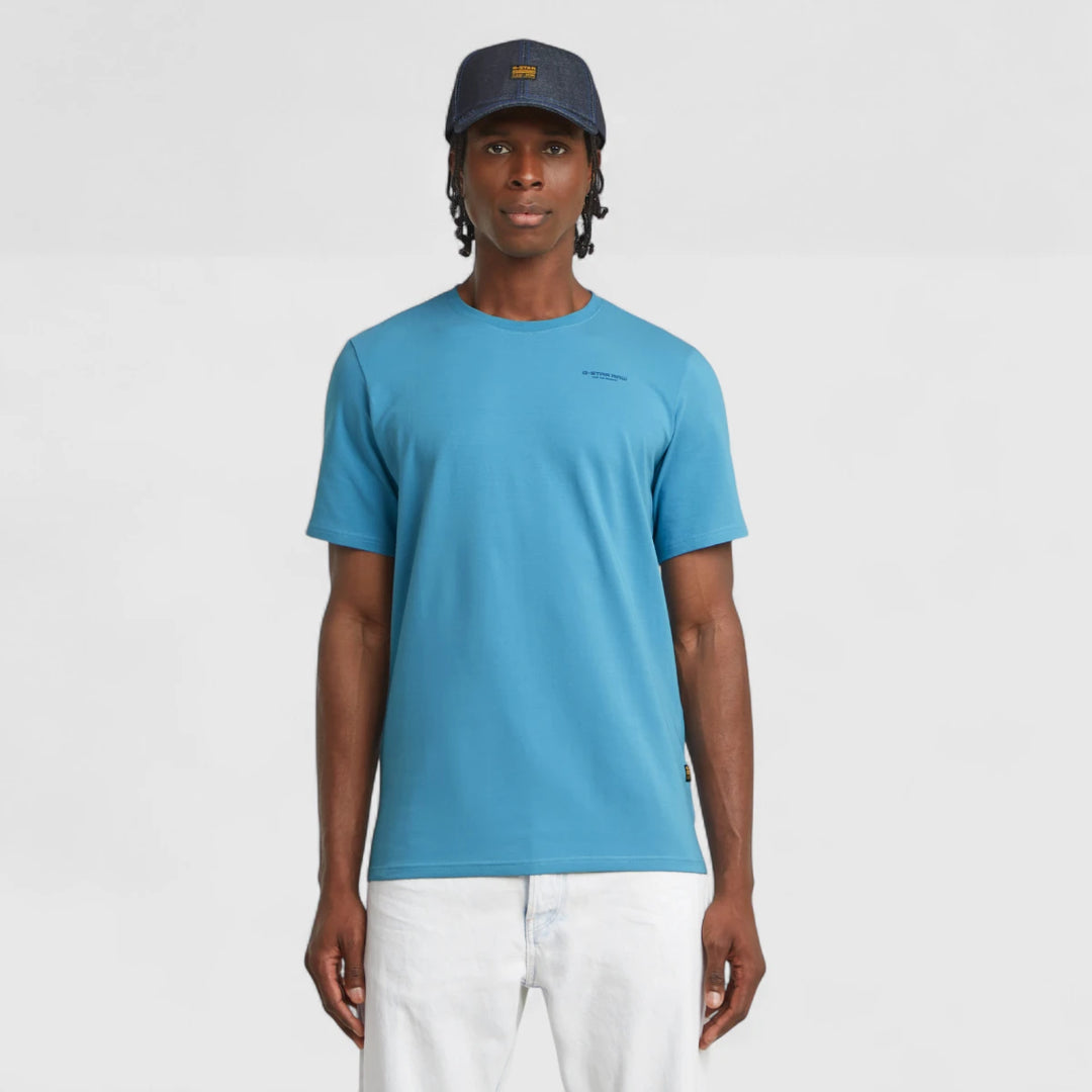 D19070-C723-G988 G-star T-Shirt Slim Base Round Neck Niagara/Blue