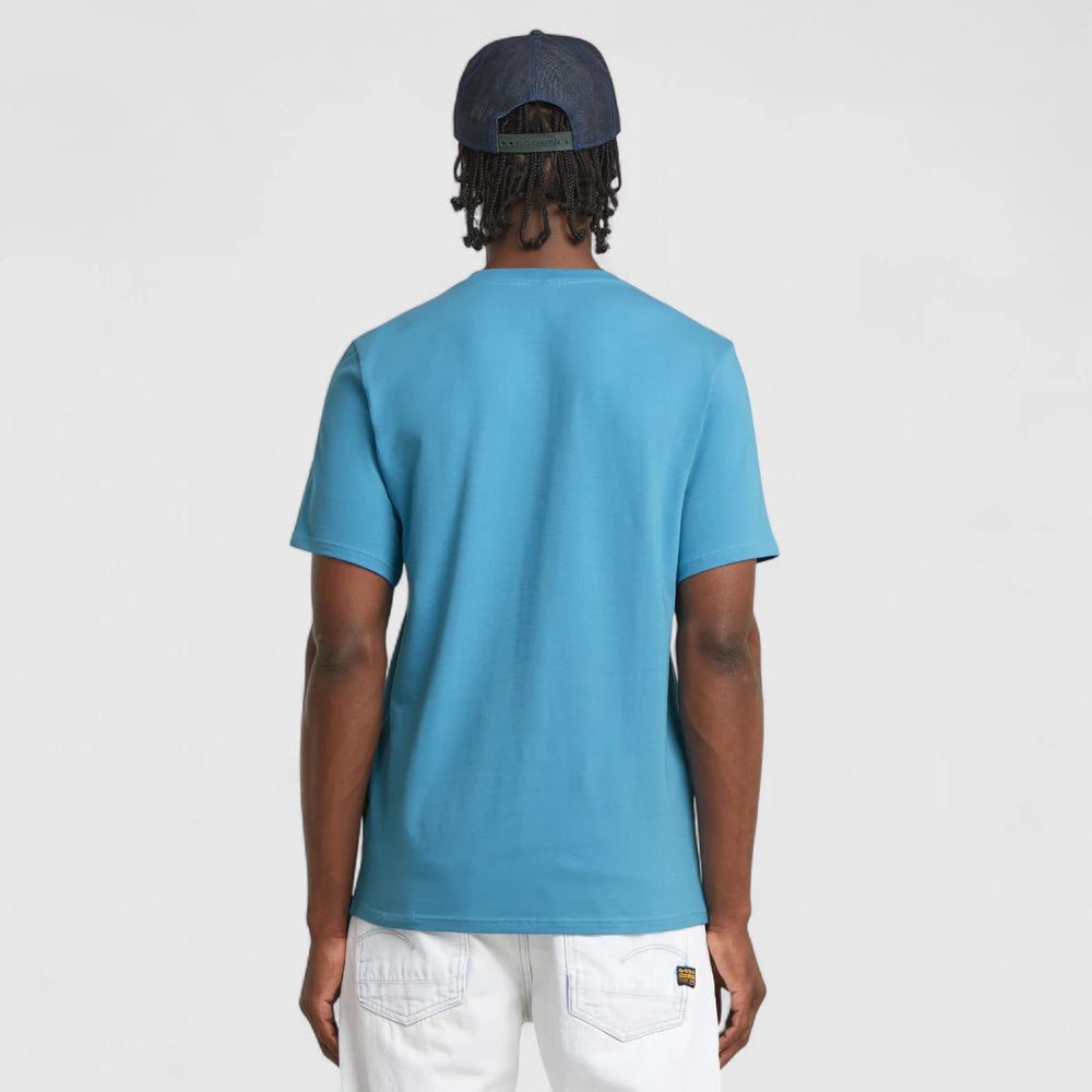 D19070-C723-G988 G-star T-Shirt Slim Base Round Neck Niagara/Blue