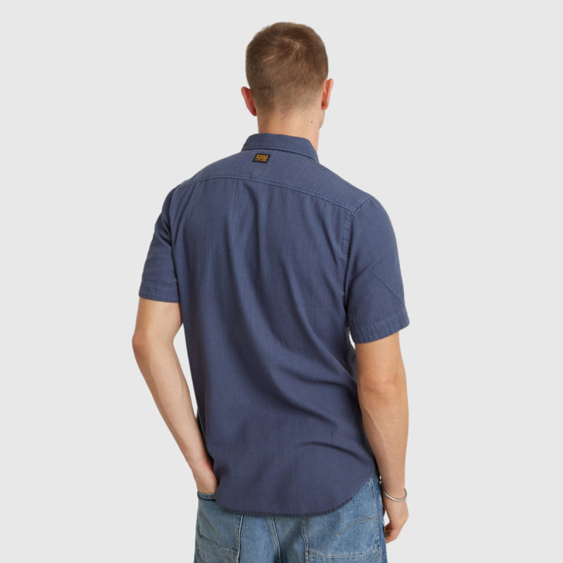 G - Star Marine Slim Shirt Short Sleeve Overhemd