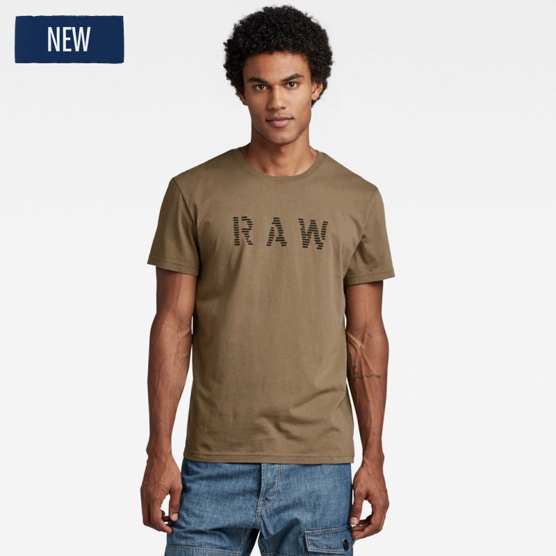 d22778-c339-b743 raw round neck t-shirt g-star t-shirt deep walnut