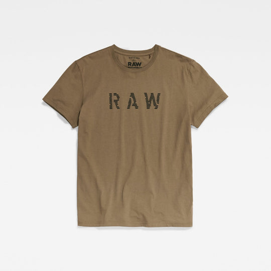 d22778-c339-b743 raw round neck t-shirt g-star t-shirt deep walnut crop2