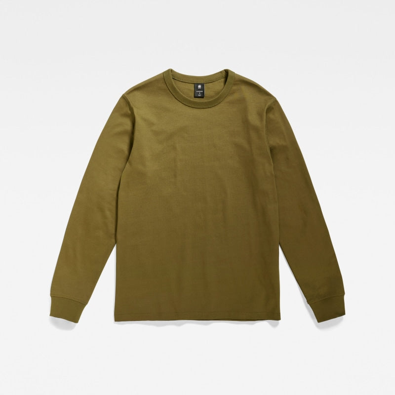 d23455 c336 c744 premium base long sleeve g-star t-shirt dark olive crop2