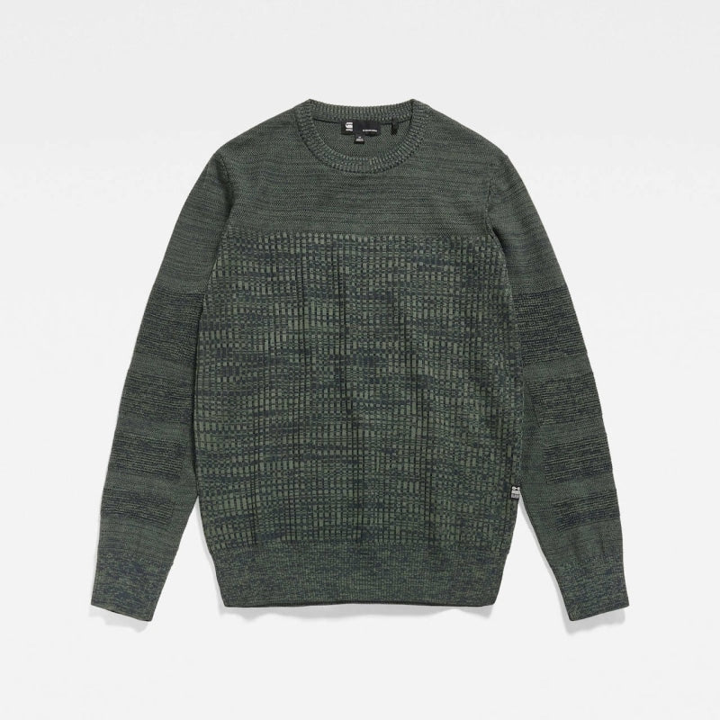 D23521-C259-G243 3d biker knit g-star trui shadow/graphite crop1