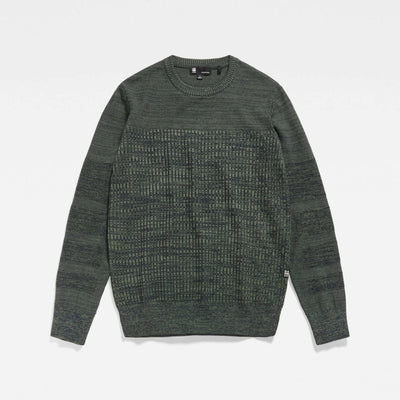 D23521-C259-G243 3d biker knit g-star trui shadow/graphite crop1