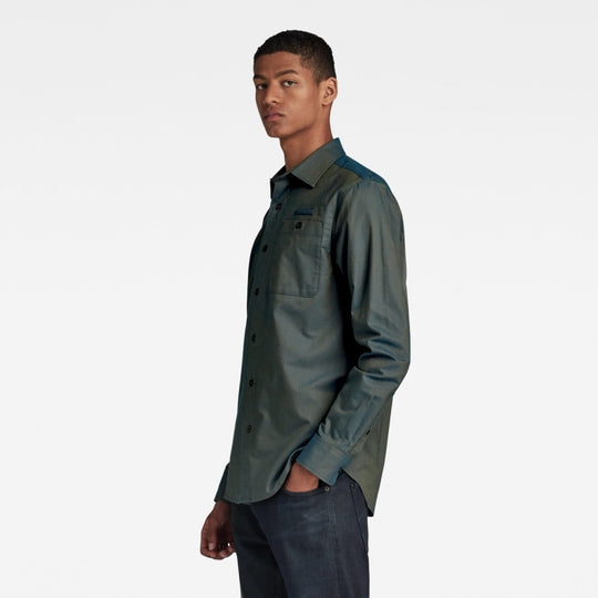 d23553 c895 g099 bristum 2.0 shirt long sleeve g-star overhemd side