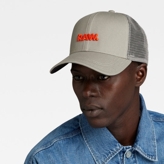 Raw Embro Baseball Trucker Cap Jeans