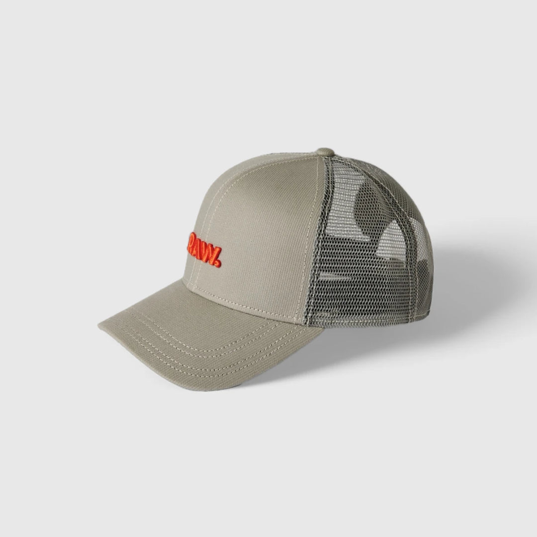 D23831-D190-G106 Raw Embro Baseball Trucker Cap Elephant Skin