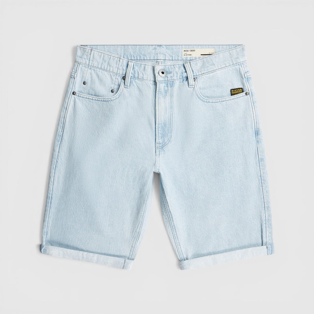 D24430-E352-H948 G-Star Mosa Korte Broek Beached Faded Blue Galena