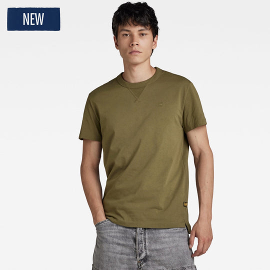 d24449-336-b230 nifous round neck g-star t-shirt shadow olive