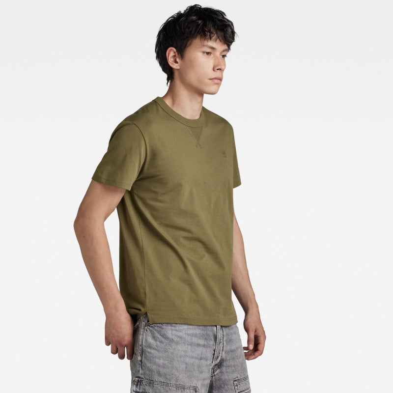 d24449-336-b230 nifous round neck g-star t-shirt shadow olive crop1