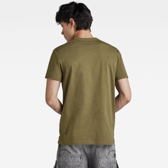 d24449-336-b230 nifous round neck g-star t-shirt shadow olive back