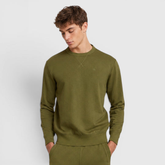 D25121-D566-B230 G-Star Nifous Rond Neck Sweater Shadow Olive