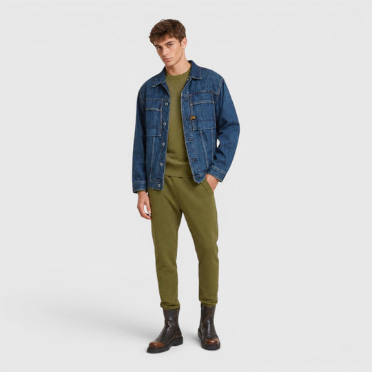 D25121-D566-B230 G-Star Nifous Rond Neck Sweater Shadow Olive