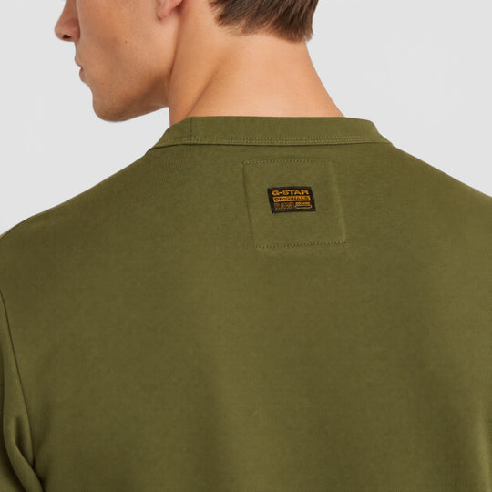 D25121-D566-B230 G-Star Nifous Rond Neck Sweater Shadow Olive