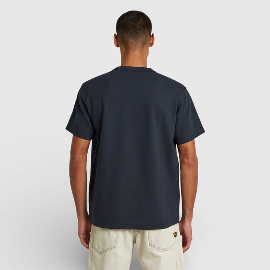 D28609-E383-C742 G-Star T-Shirt True Regular Structured Salute / Donkerblauw